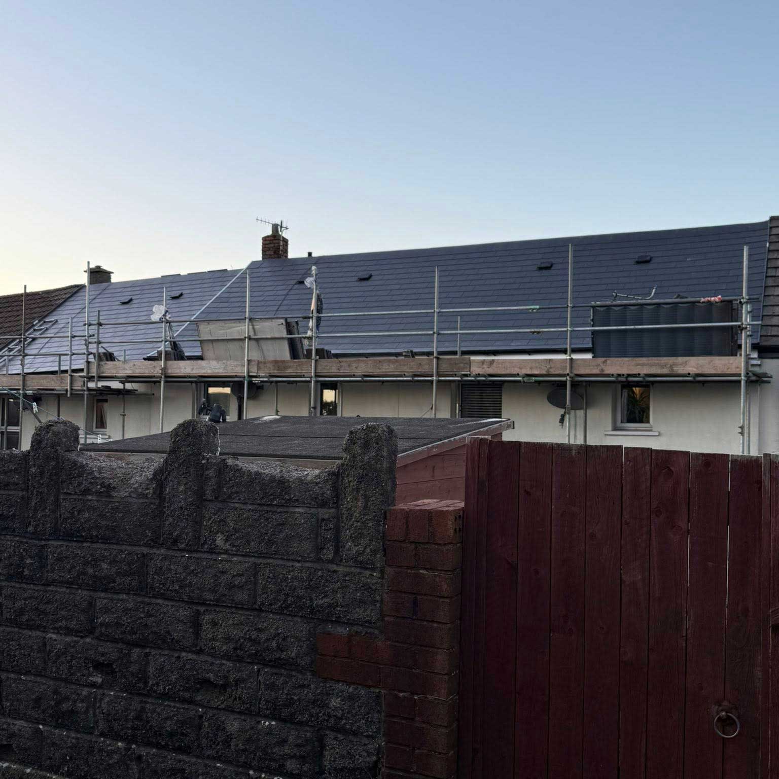 main image of Block of 3 – Slate Re-Roofing Project in Caerphilly